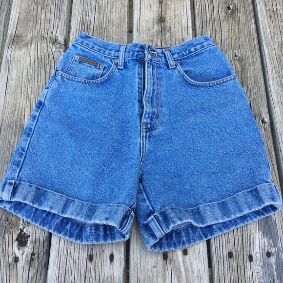 90's Vintage High Waisted Calvin Klein Jean Shorts - Picture 1 of 6